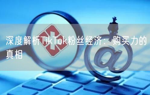 深度解析TikTok粉丝经济：购买力的真相