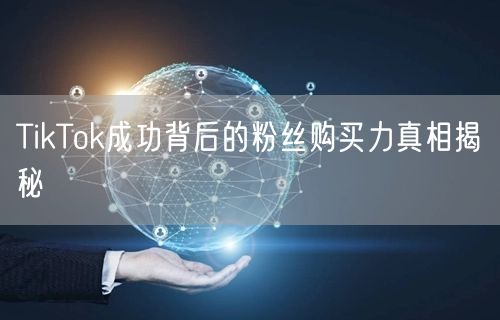 TikTok成功背后的粉丝购买力真相揭秘