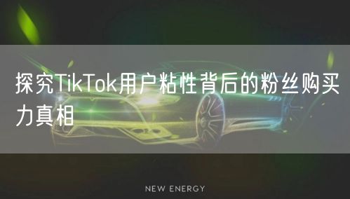 探究TikTok用户粘性背后的粉丝购买力真相