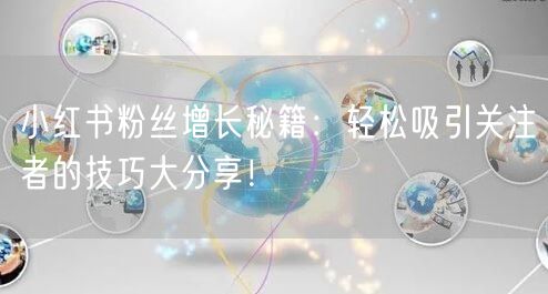 小红书粉丝增长秘籍：轻松吸引关注者的技巧大分享！