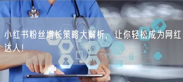 小红书粉丝增长策略大解析，让你轻松成为网红达人！