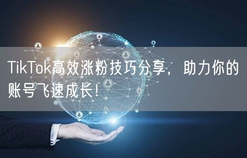 TikTok高效涨粉技巧分享，助力你的账号飞速成长！