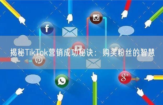 揭秘TikTok营销成功秘诀：购买粉丝的智慧