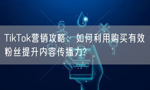 TikTok营销攻略：如何利用购买有效粉丝提升内容传播力?