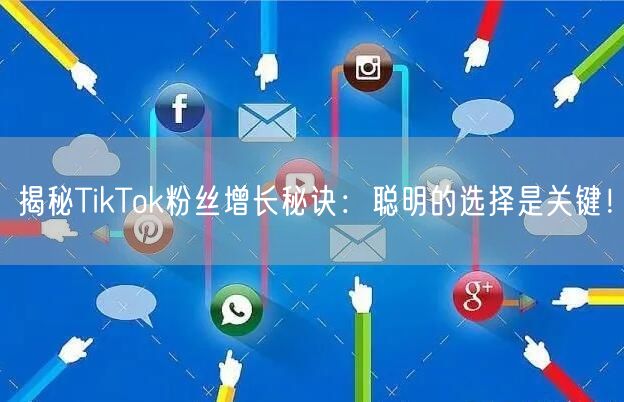 揭秘TikTok粉丝增长秘诀：聪明的选择是关键！