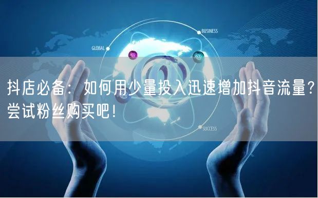 抖店必备：如何用少量投入迅速增加抖音流量？尝试粉丝购买吧！