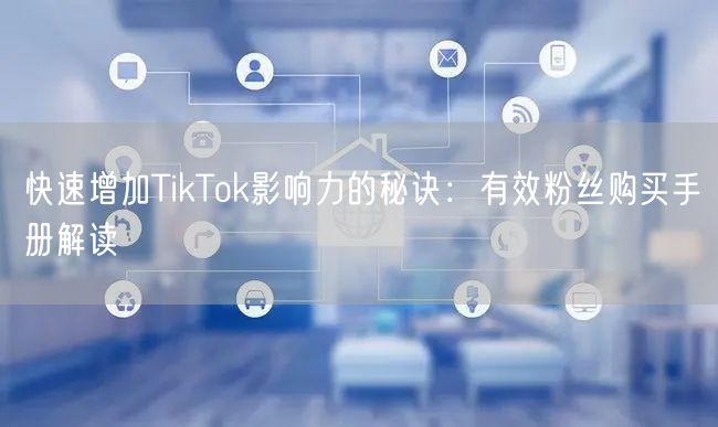 快速增加TikTok影响力的秘诀：有效粉丝购买手册解读