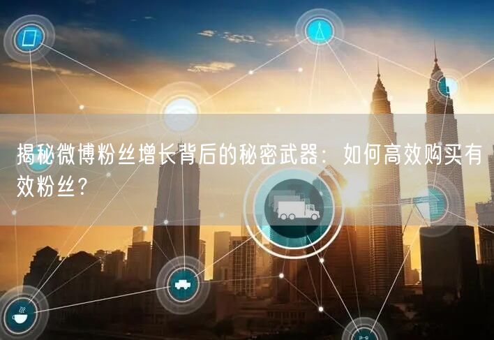 揭秘微博粉丝增长背后的秘密武器：如何高效购买有效粉丝？