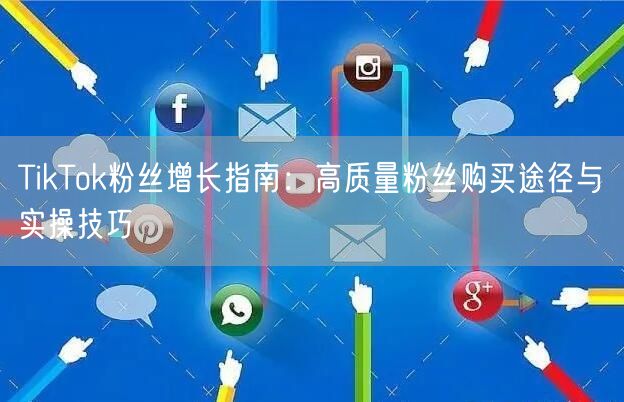 TikTok粉丝增长指南：高质量粉丝购买途径与实操技巧