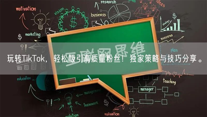 玩转TikTok，轻松吸引高质量粉丝！独家策略与技巧分享。