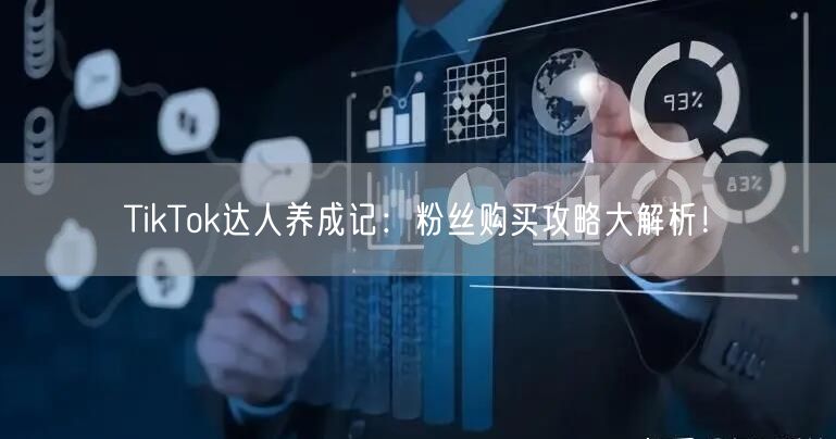 TikTok达人养成记：粉丝购买攻略大解析！