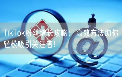 TikTok粉丝增长攻略：高效方法助你轻松吸引关注者！