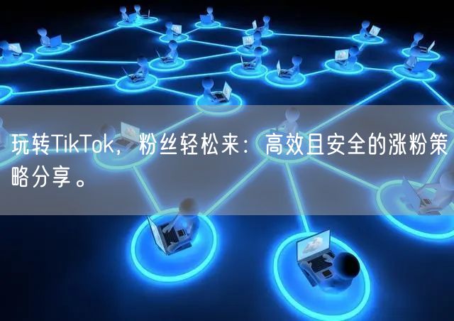 玩转TikTok，粉丝轻松来：高效且安全的涨粉策略分享。