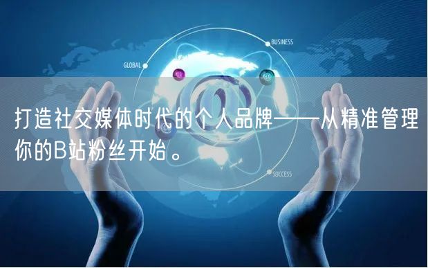 打造社交媒体时代的个人品牌——从精准管理你的B站粉丝开始。