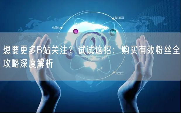 想要更多B站关注？试试这招：购买有效粉丝全攻略深度解析