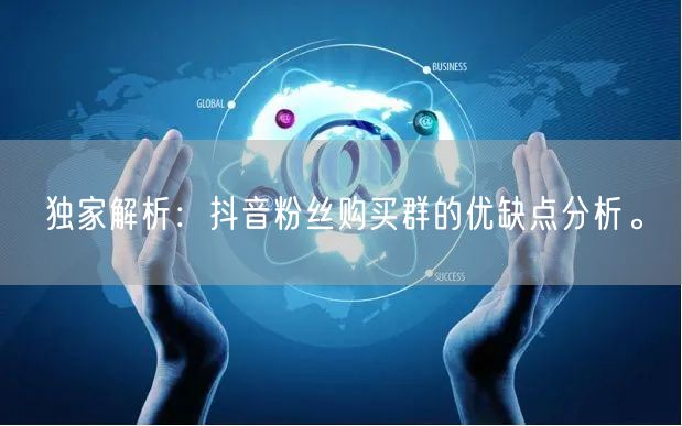 独家解析：抖音粉丝购买群的优缺点分析。