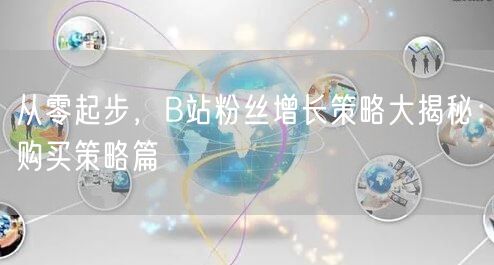 从零起步，B站粉丝增长策略大揭秘：购买策略篇