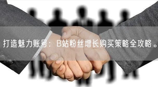 打造魅力账号：B站粉丝增长购买策略全攻略。