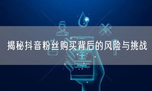 揭秘抖音粉丝购买背后的风险与挑战