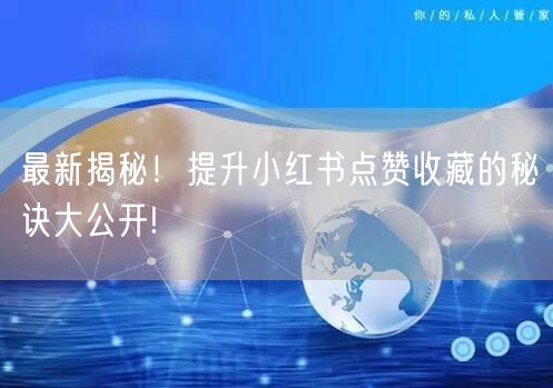 最新揭秘！提升小红书点赞收藏的秘诀大公开!