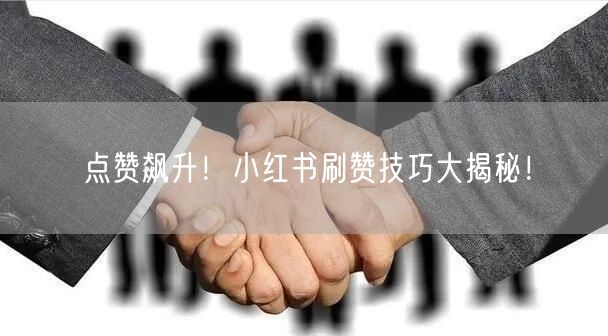 点赞飙升！小红书刷赞技巧大揭秘！