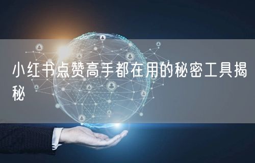 小红书点赞高手都在用的秘密工具揭秘