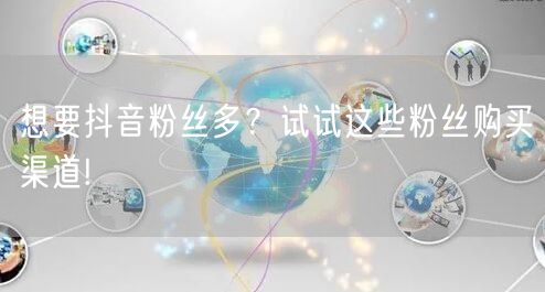想要抖音粉丝多？试试这些粉丝购买渠道!