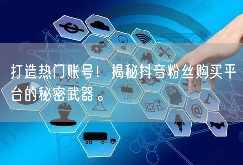 打造热门账号！揭秘抖音粉丝购买平台的秘密武器。