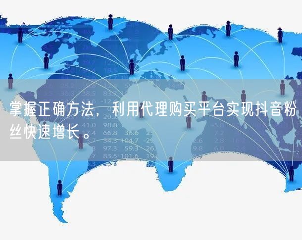 掌握正确方法，利用代理购买平台实现抖音粉丝快速增长。