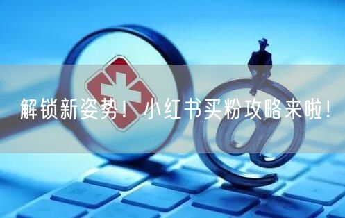 解锁新姿势！小红书买粉攻略来啦！
