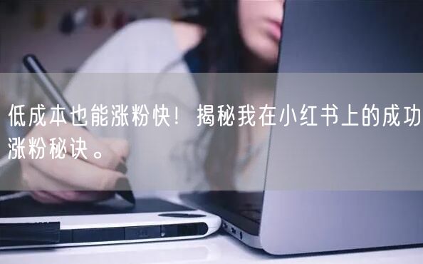 低成本也能涨粉快！揭秘我在小红书上的成功涨粉秘诀。