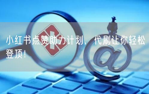 小红书点赞助力计划，代刷让你轻松登顶！