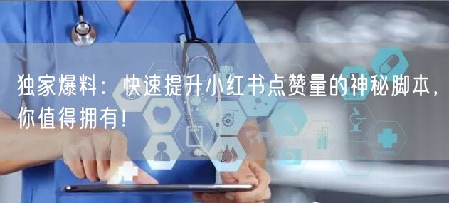 独家爆料：快速提升小红书点赞量的神秘脚本，你值得拥有！