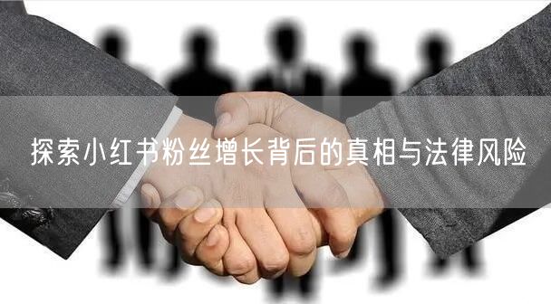 探索小红书粉丝增长背后的真相与法律风险