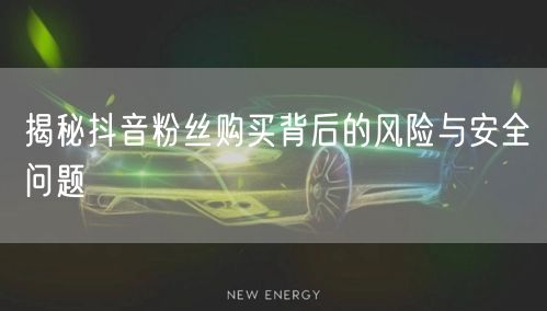 揭秘抖音粉丝购买背后的风险与安全问题