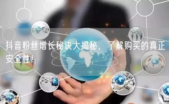抖音粉丝增长秘诀大揭秘，了解购买的真正安全性！