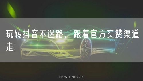 玩转抖音不迷路，跟着官方买赞渠道走!