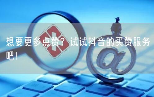 想要更多点赞？试试抖音的买赞服务吧！
