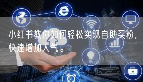 小红书教你如何轻松实现自助买粉，快速增加人气。