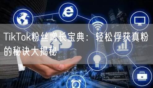 TikTok粉丝增长宝典：轻松俘获真粉的秘诀大揭秘