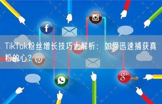 TikTok粉丝增长技巧大解析：如何迅速捕获真粉的心？